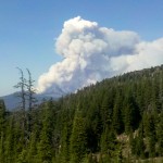 Big Shadow Lake Fire near Mt Washington
